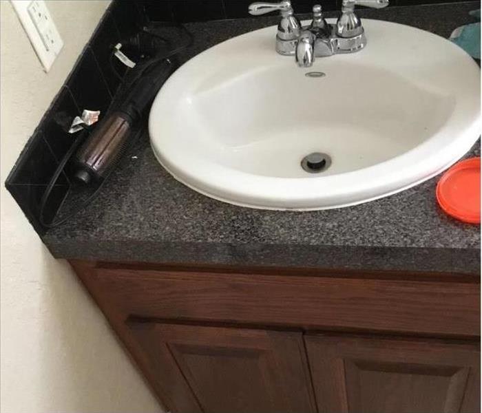 white bathroom sink